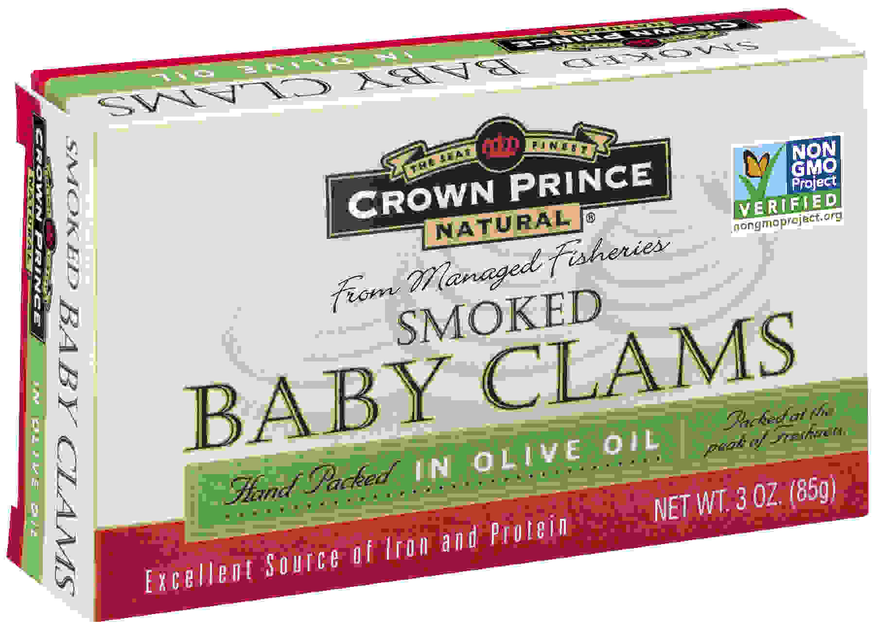 Crown Prince Clams Smoked in Olive Oil (12x3 Oz)