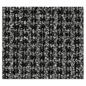 Crown Mats Oxford Wiper Scraper Mat - Floor - 60" Length x 36" Width x 0.38" Thickness - Rectangle - Olefin, Vinyl - Black, Gray