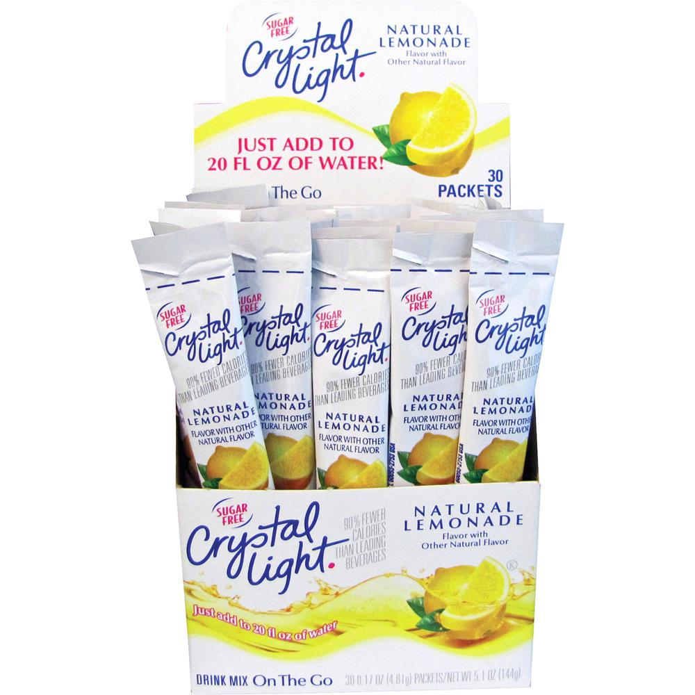 Crystal Light Crystal Light On-The-Go Mix Lemonade Sticks - Powder - 0.17 oz - 30 / Box
