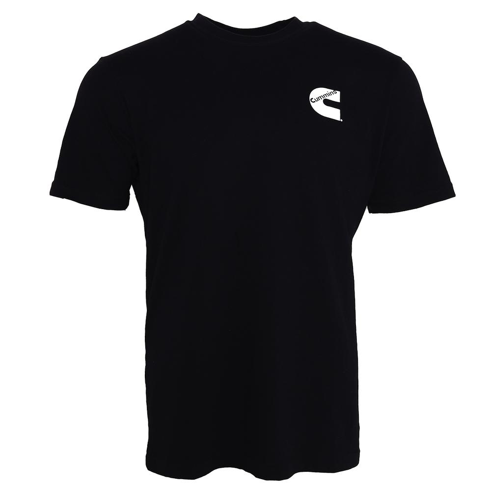 Cummins Unisex T-Shirt Short Sleeve Black Cotton Tagless Tee L-4XL