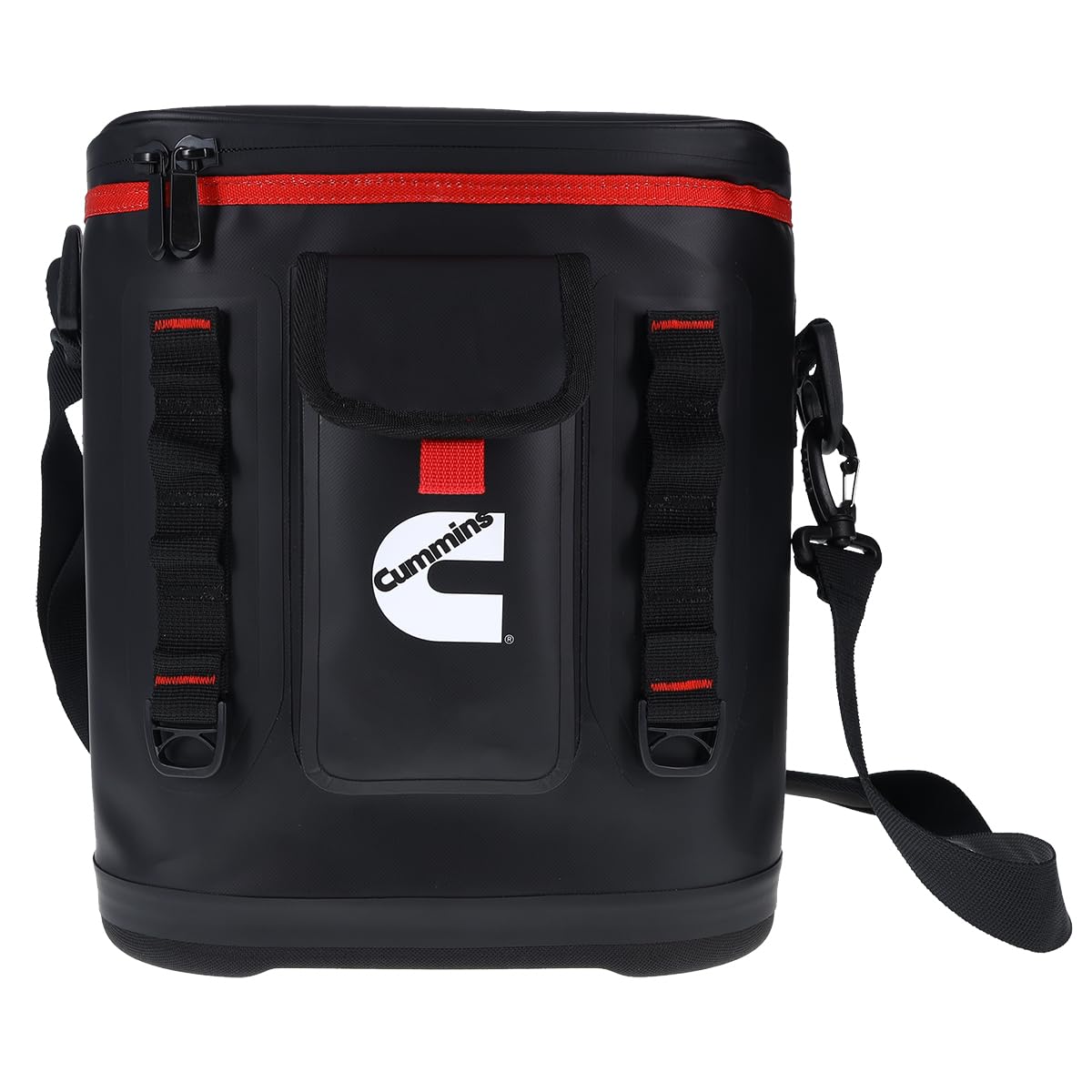 Cummins Portable Soft Cooler Bag CMN34718 12-Can Double-Laminated Insulated Cooler with Strap Ice Retention for Work Camp Beach 