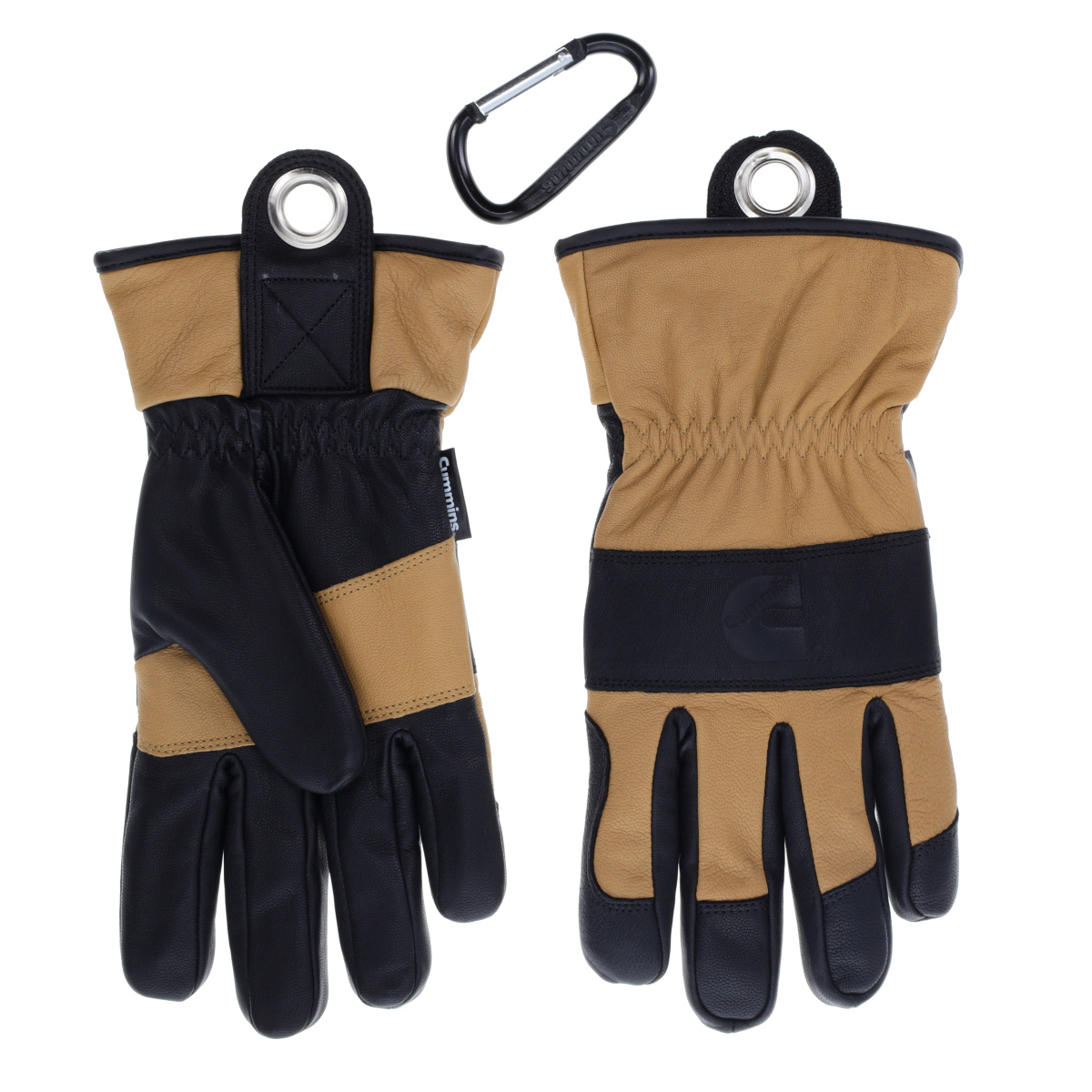 Winter Leather Gloves CMN35159 - Work Gloves Goatskin Leather Fleece Lined with Thinsulate Winter Gloves Men Women Driving Utili