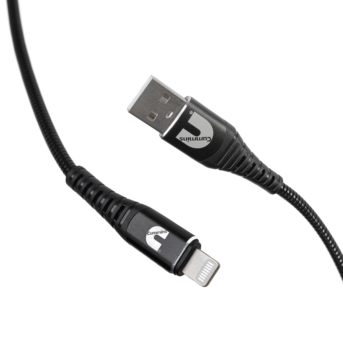 Cummins Lightning to USB Cable MFi-certified Compatible with Most Apple devices Plus Wrap Attachment 8ft CMN4708
