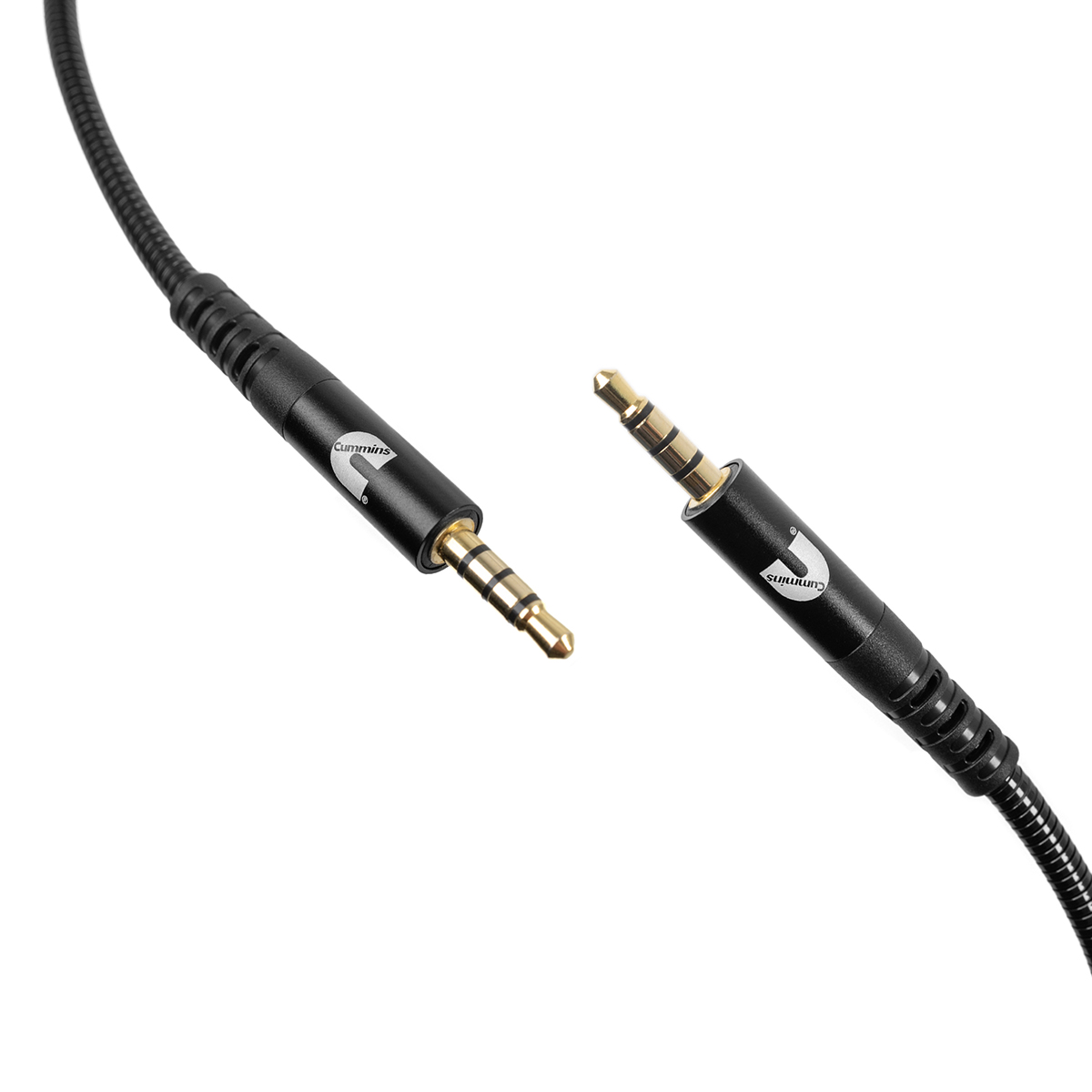 Cummins Aux to Aux Cable CMN4716 for Audio Stereo Connect with Wrap Attachment 3.5mm Male to Male Aux - 4 Feet