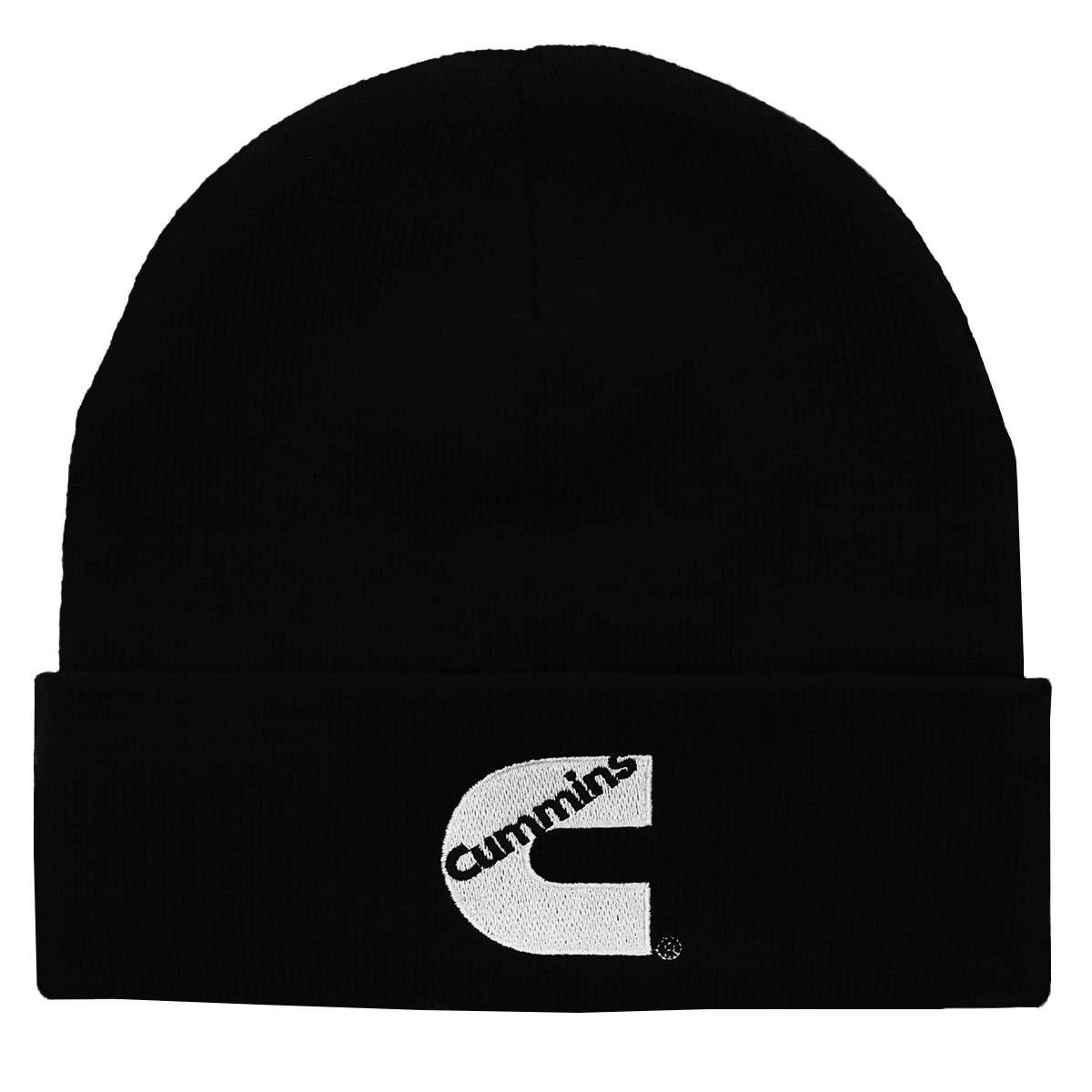 Cummins Hat Unisex Winter Knit Beanie Hat - Black Watch Cap Adult Size Headgear CMN5053