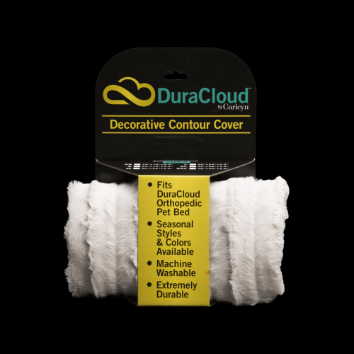 DuraCloud Orthopedic Pet Bed and Crate Pad Contour Cover Large Sand