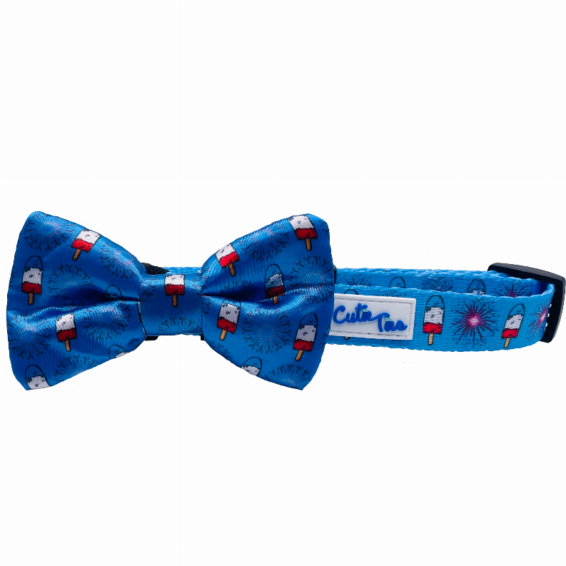 Cutie Ties Dog Bow Tie - One Size 4th of July