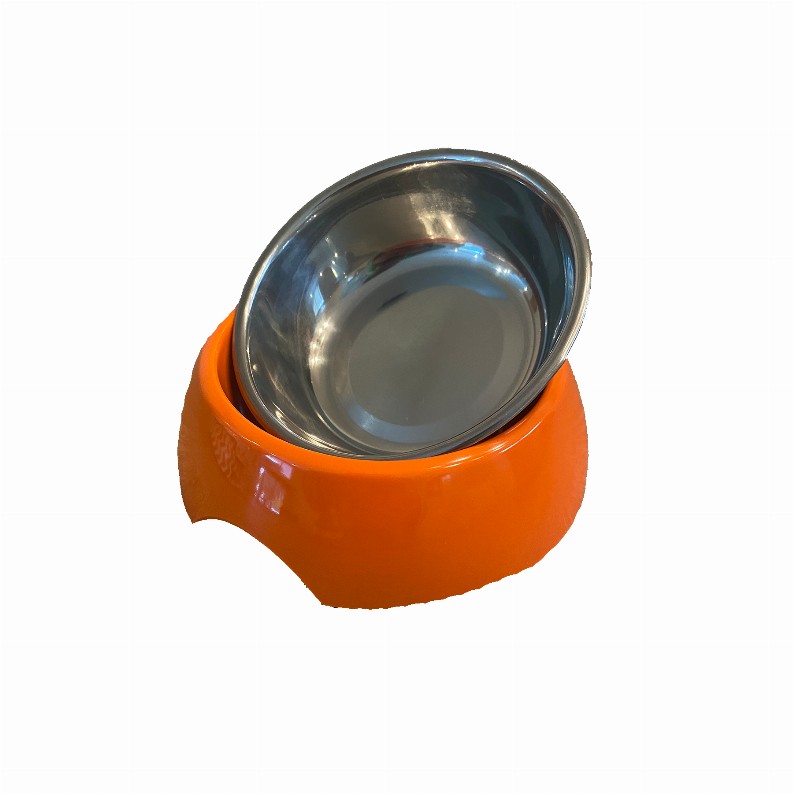 Cutie Ties Dog Bowl - Small Orange