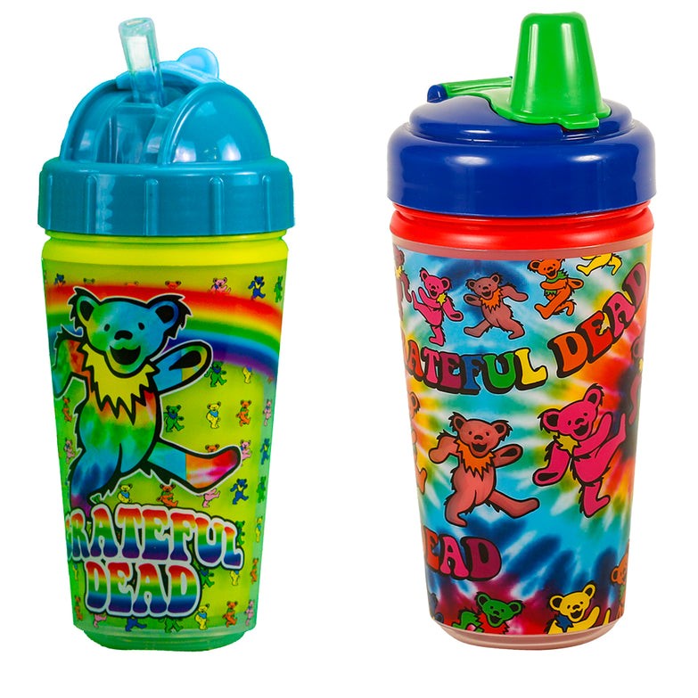 Grateful Dead Sippy Straw Cup 2 Pack
