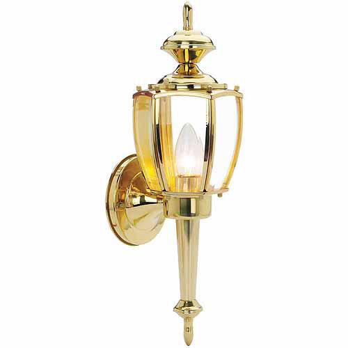 Jackson Outdoor Uplight, 5.5-Inch by 17.25-Inch, Solid Brass