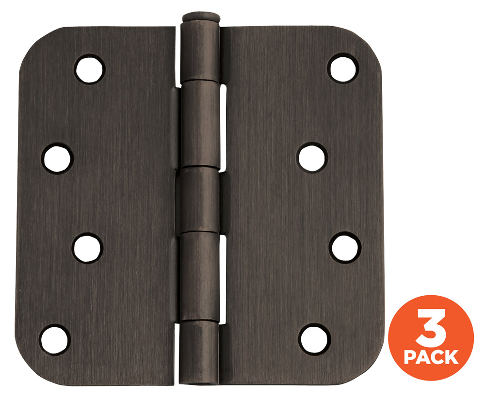 3-Pack Hinge 4", Oil Rubbed Bronze