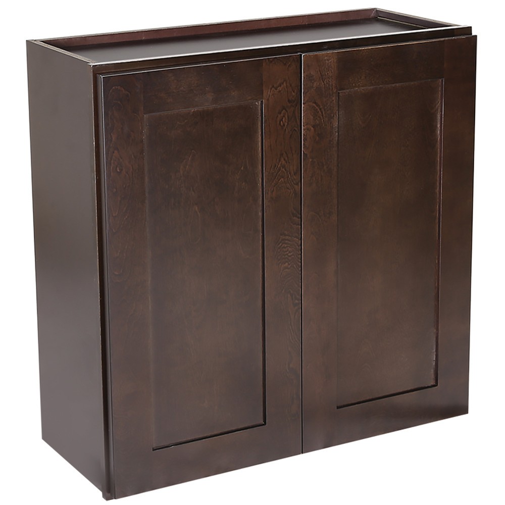 Design House 562330 Brookings 30-Inch Wall Cabinet, Espresso Shaker