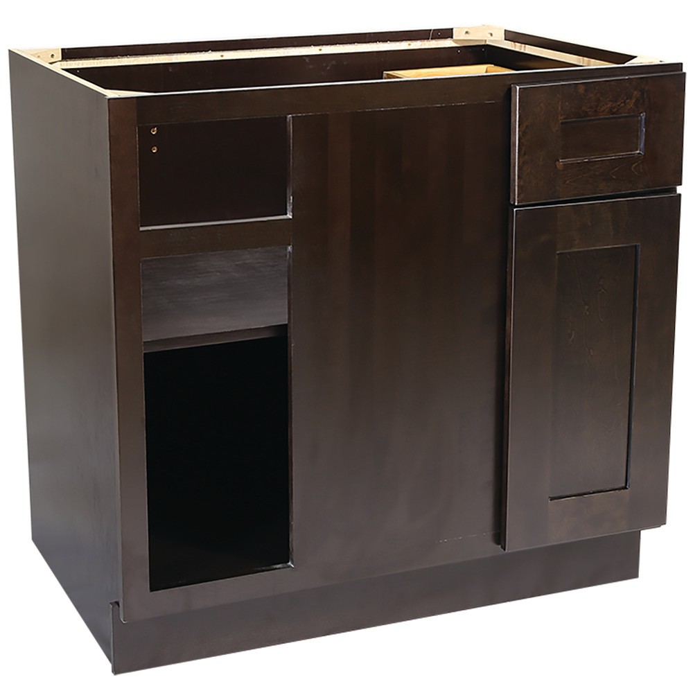 Design House 562116 Brookings 36-Inch Blind Base Cabinet, Espresso Shaker