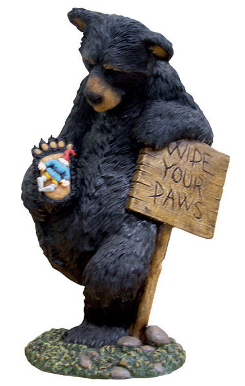 Design House 328203 Wipe Your Paws Bear, 15-Inches
