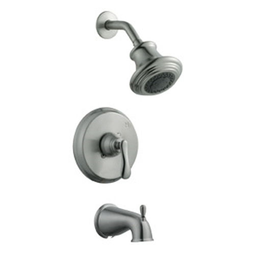 Madison Tub And Shower Faucet, Satin Nickel
