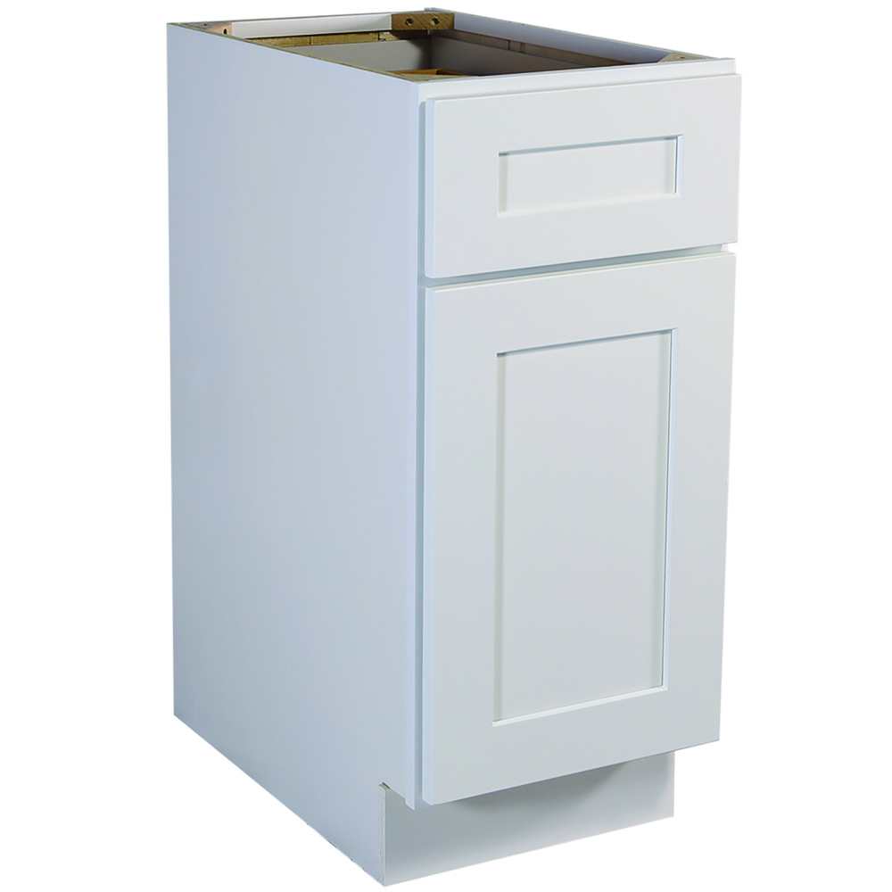 Design House 561332 Brookings 15-Inch Base Cabinet, White Shaker