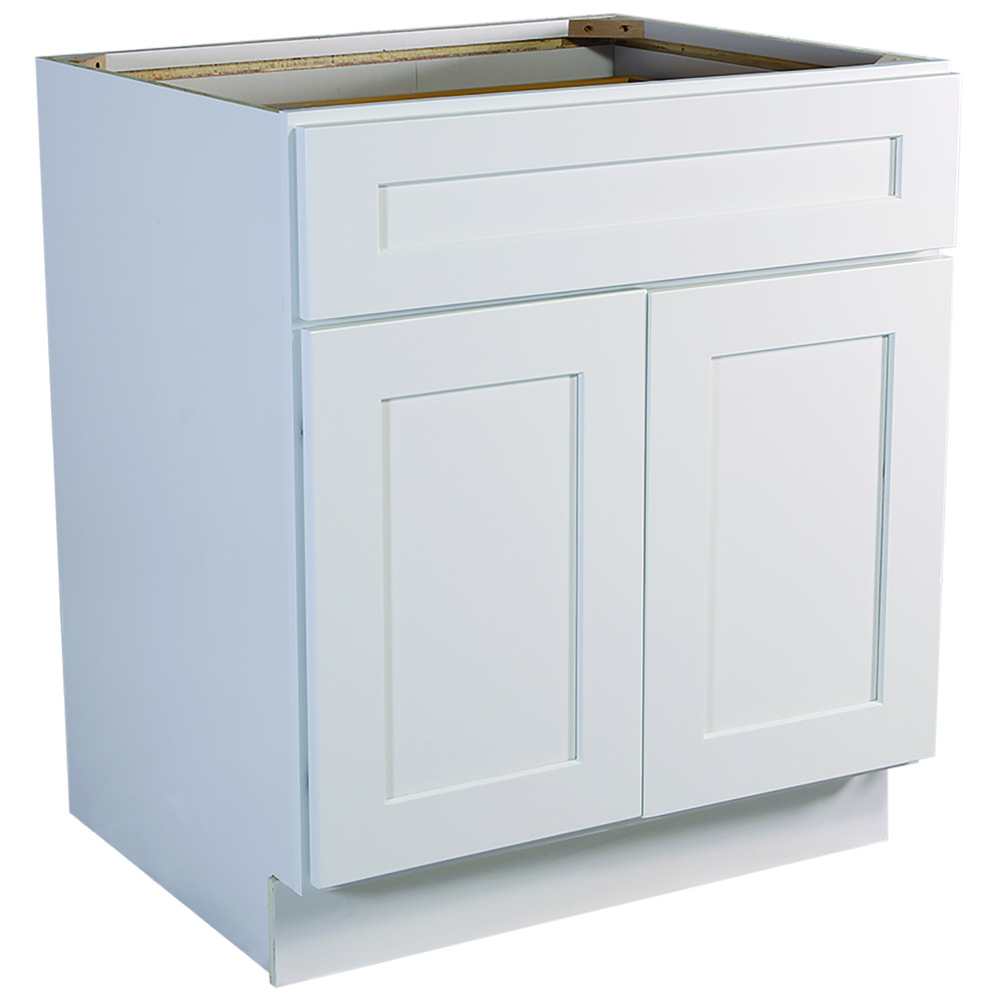 Design House 561373 Brookings 27-Inch Base Cabinet, White Shaker