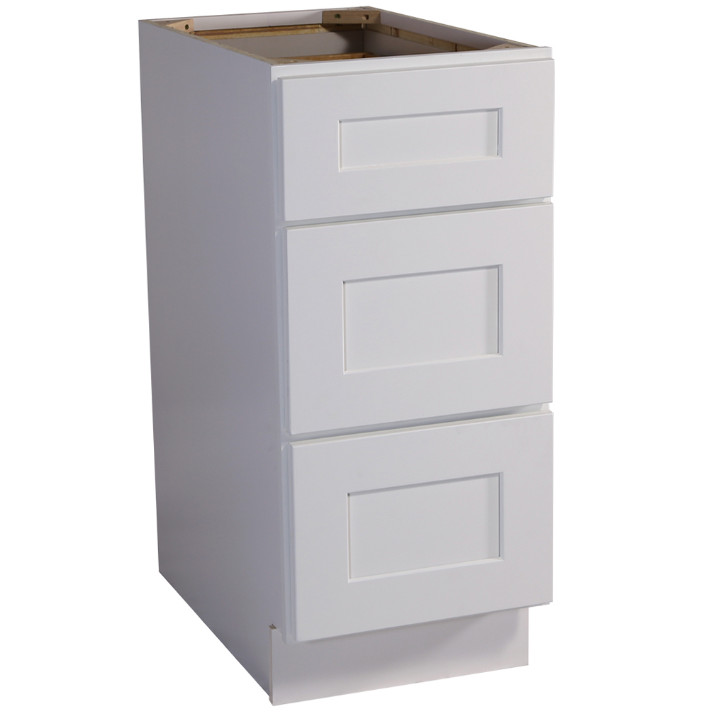 Design House 561456 Brookings 15-Inch Drawer Base Cabinet, White Shaker