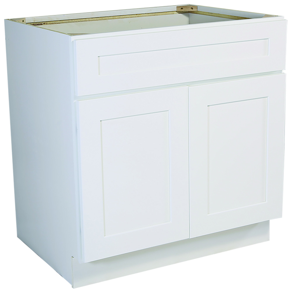 Design House 561480 Brookings 33-Inch Sink Base Cabinet, White Shaker