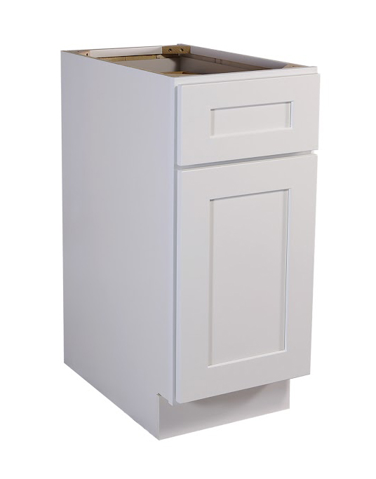 Brookings 9" Fully Assembled Kitchen Base Cabinet, White Shaker