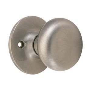 Cambridge Dummy Door Knob, Reversible for Left or Right Handed Doors, Satin Nickel