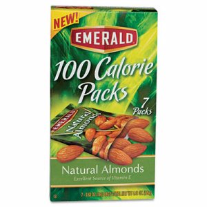100 Calorie Pack All Natural Almonds, 0.63oz Packs, 7/Box