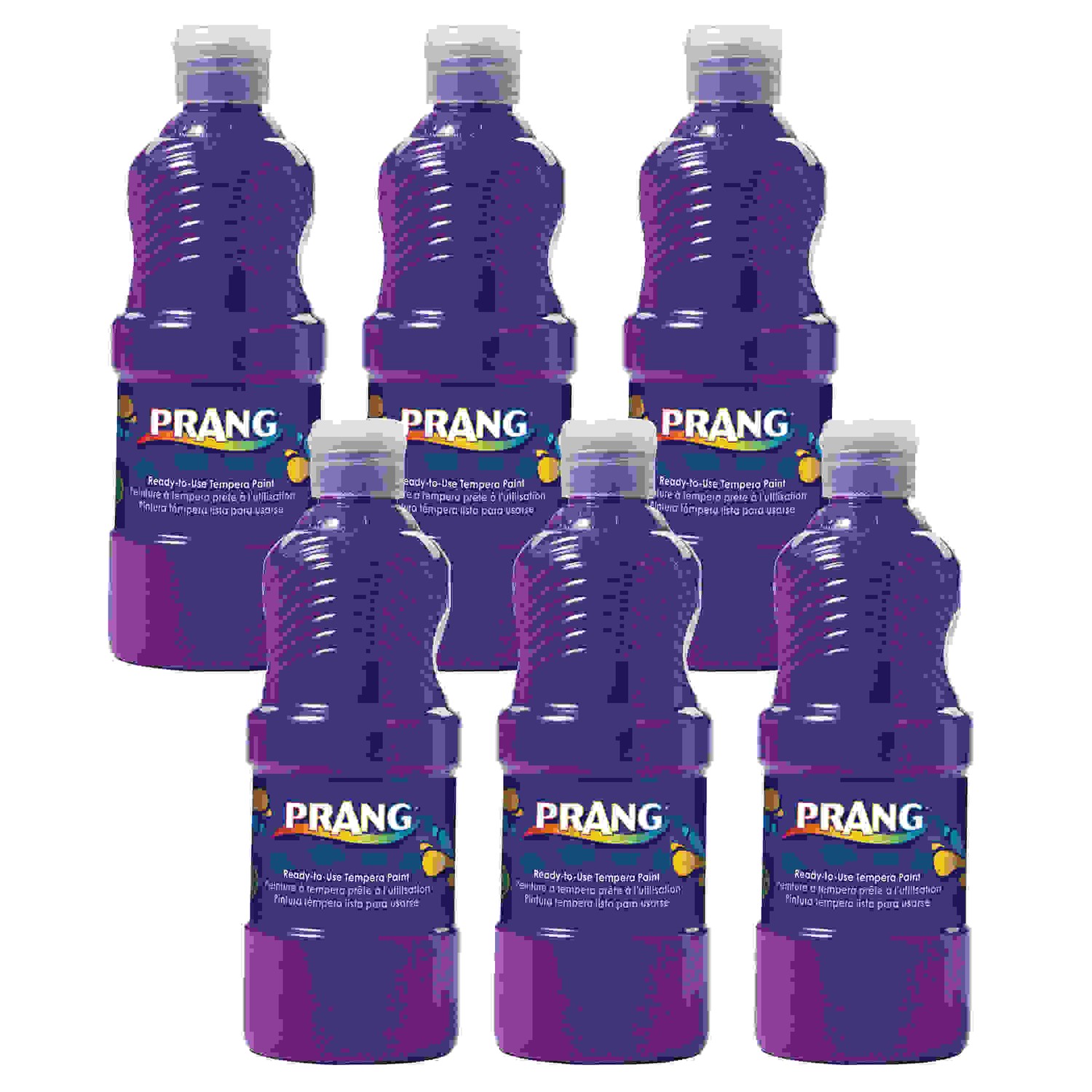 Ready-to-Use Tempera Paint, Violet, 16 oz, Pack of 6