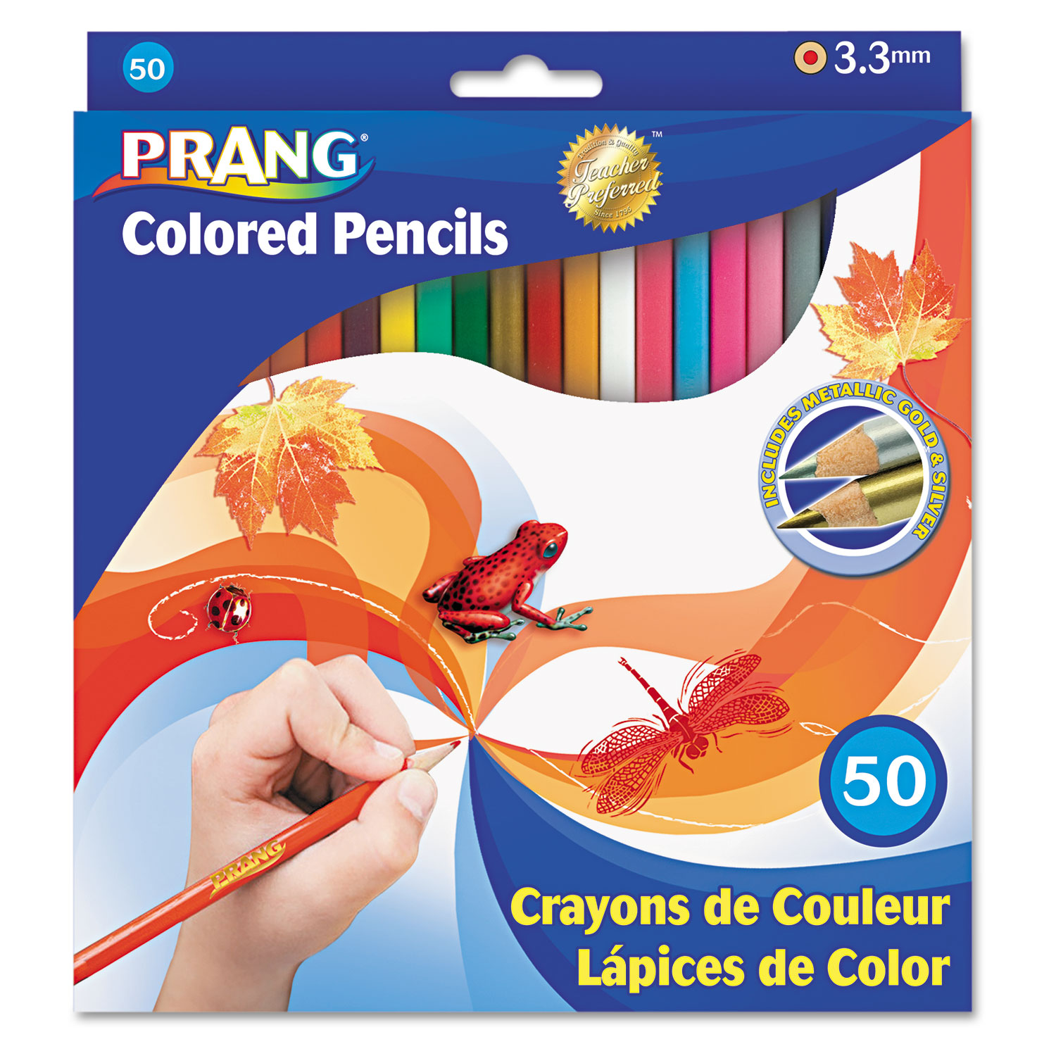 Colored Pencils, Presharpened, 50 Colors
