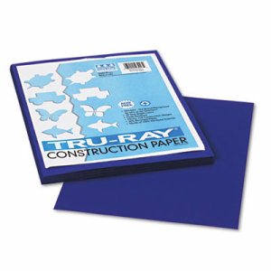 Construction Paper, Royal Blue, 9" x 12", 50 Sheets