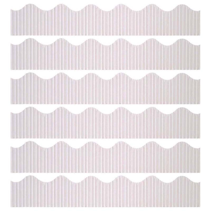 Decorative Border, White, 2-1/4" x 50', 6 Rolls