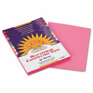Construction Paper, Pink, 9" x 12", 50 Sheets