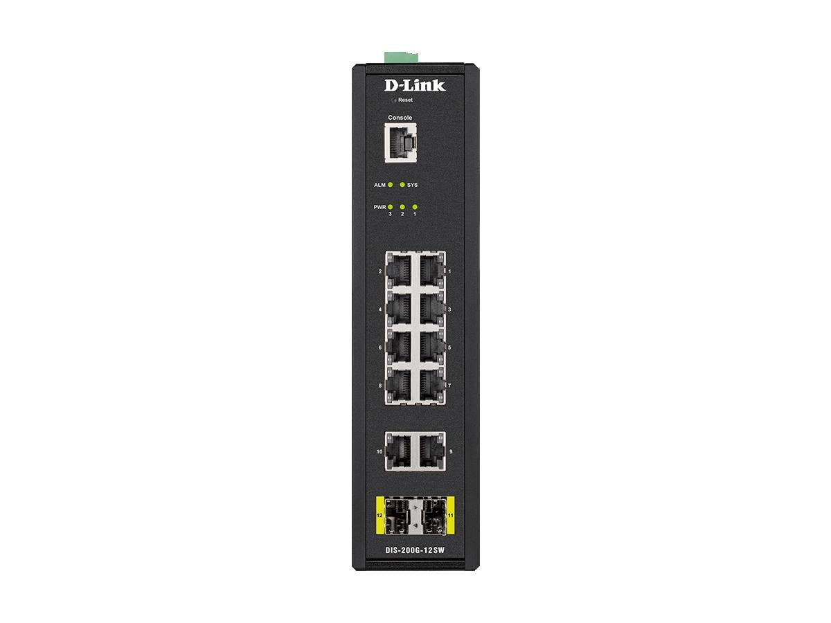 12-Port Managed Industrial Switch