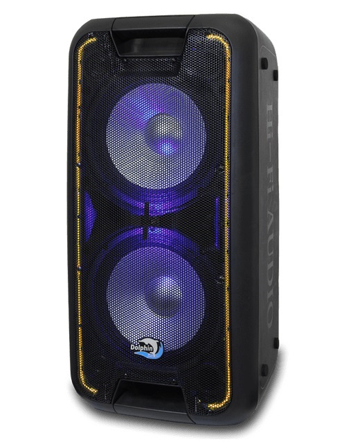Dolphin Audio SP-210RBT Dual 10 Inch Bluetooth Party Speaker