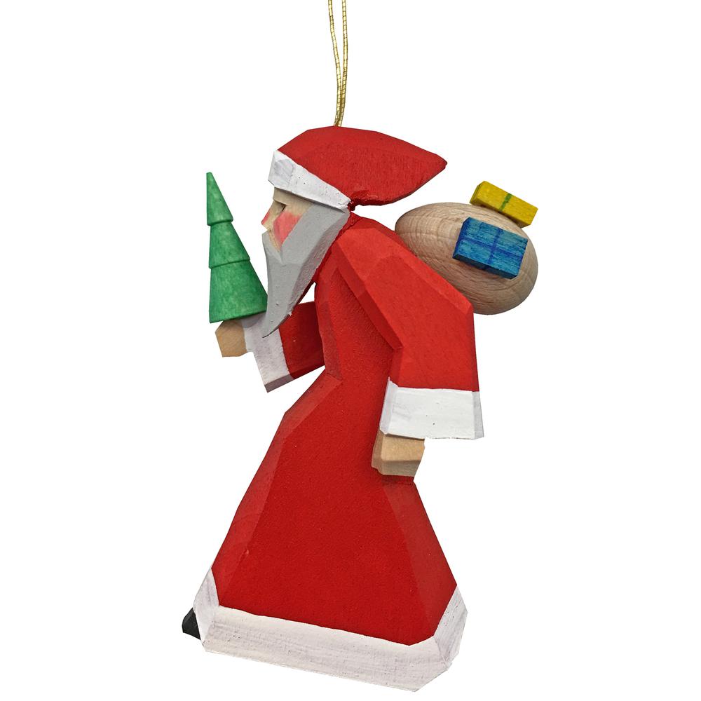 083051-1H - Dregeno Ornament - Santa with Gifts - 3.5"H x 2"W x 1.5"D