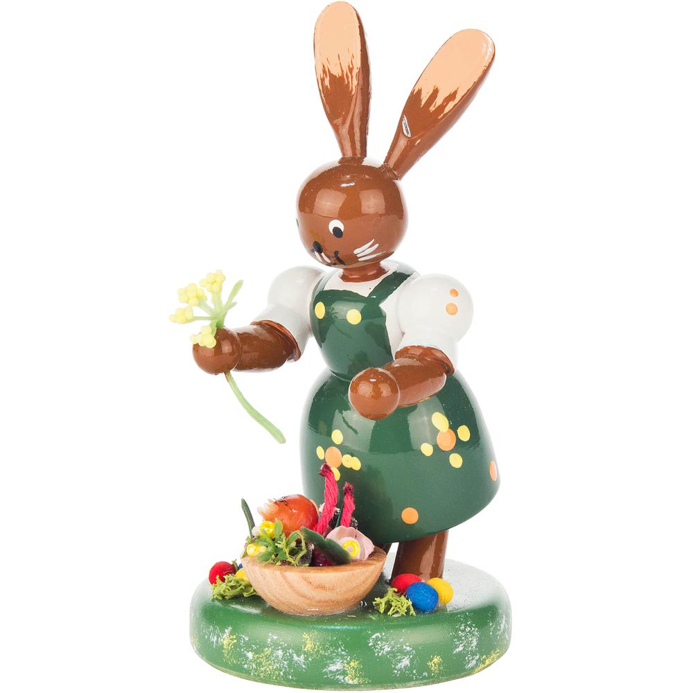 Dregeno Easter Figure - Rabbit Gardener - 4"H x 2.25"W x 1.5"D