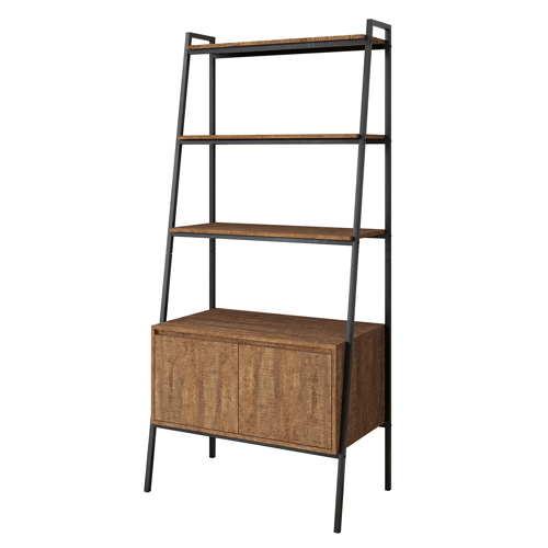 District Indoor Metal 3-Tier Ladder w/ Bookcase