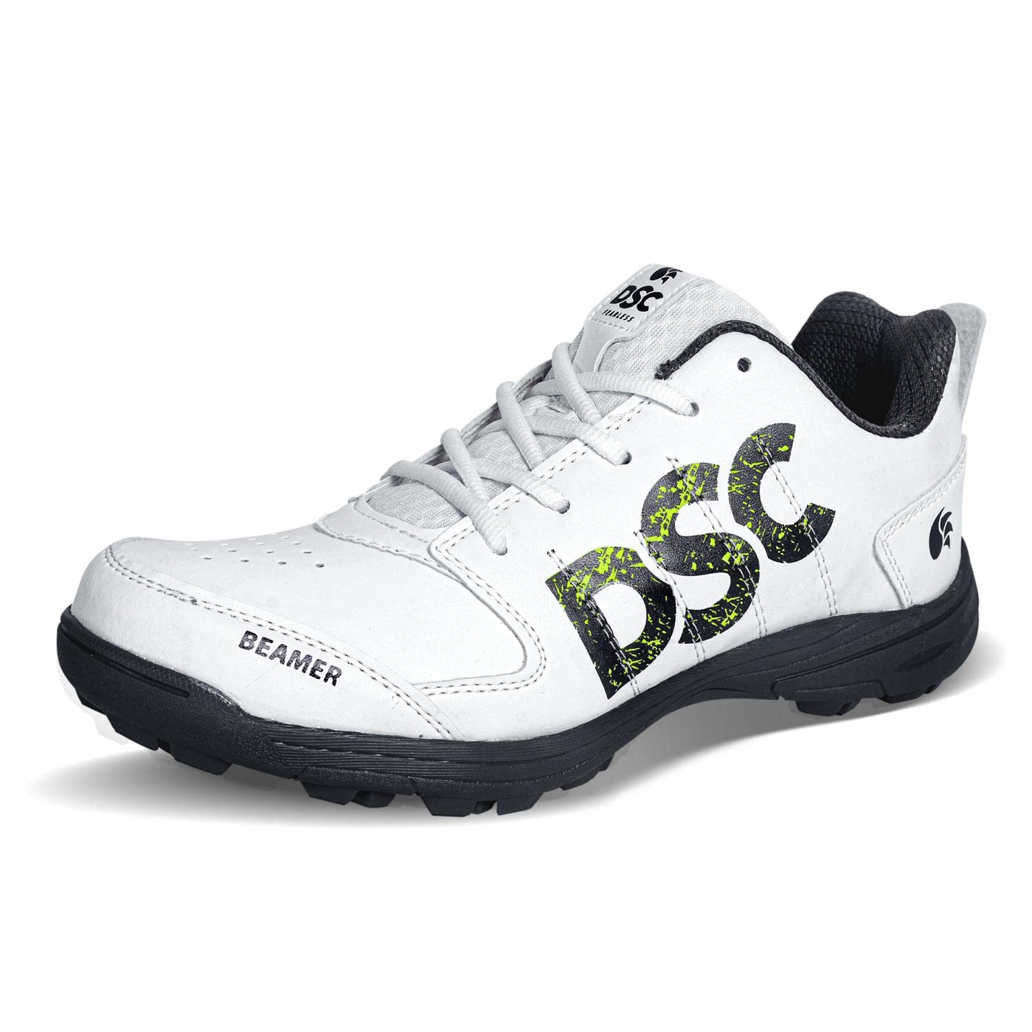 DSC 1503005 Size10US GREY WHITE BEAMER CRICKET SHOES