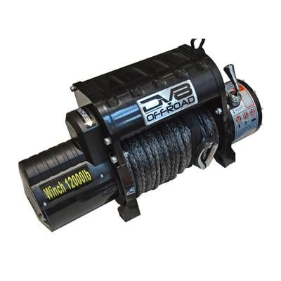 12000 LB WINCH BLACK W/SYNTHETIC LINE AND WIRELESS REMOTE