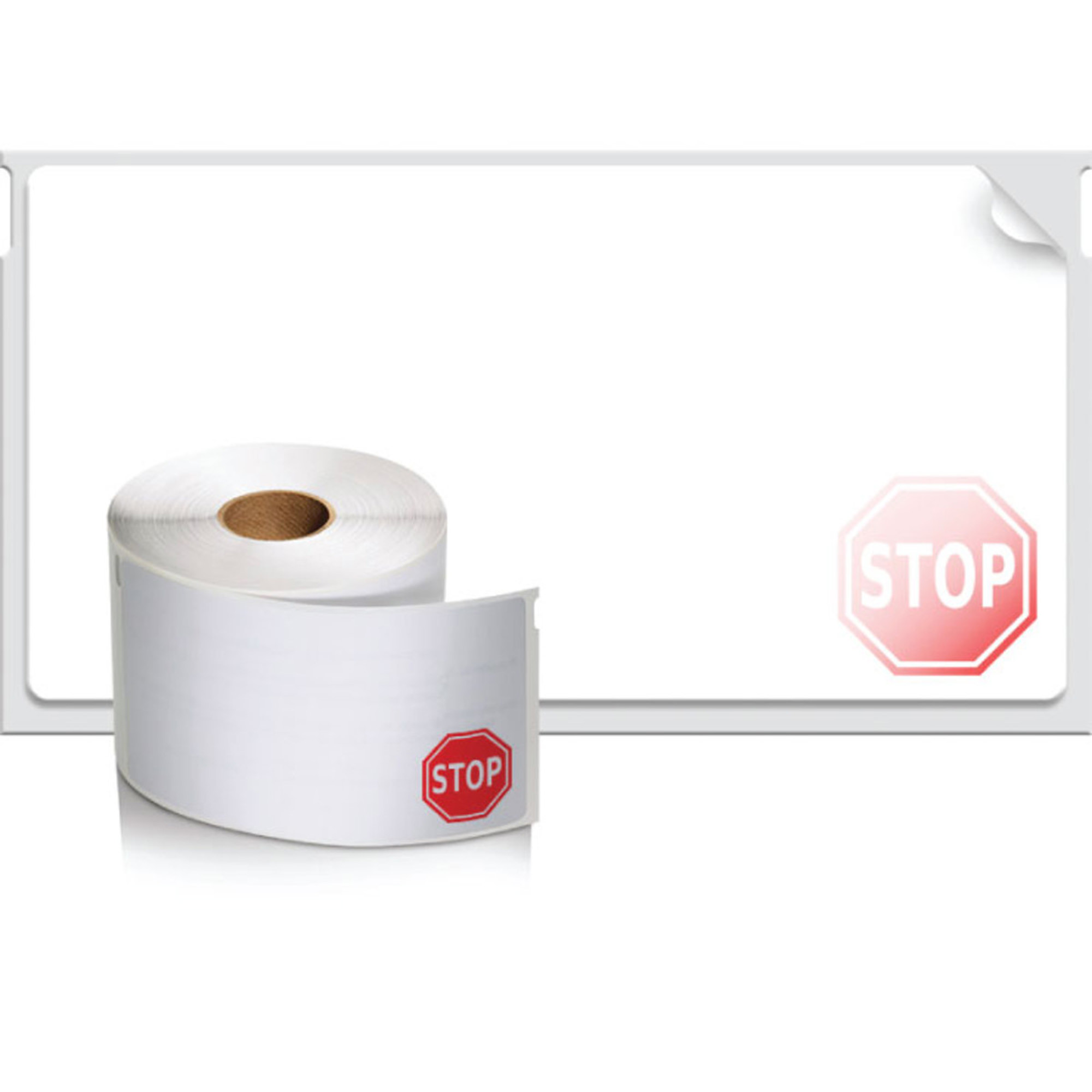 Dymo LabelWriter Time-expire Name Badge Labels - 2 1/4" x 4" Length - Rectangle - White - 250 / Roll - 250 / Roll