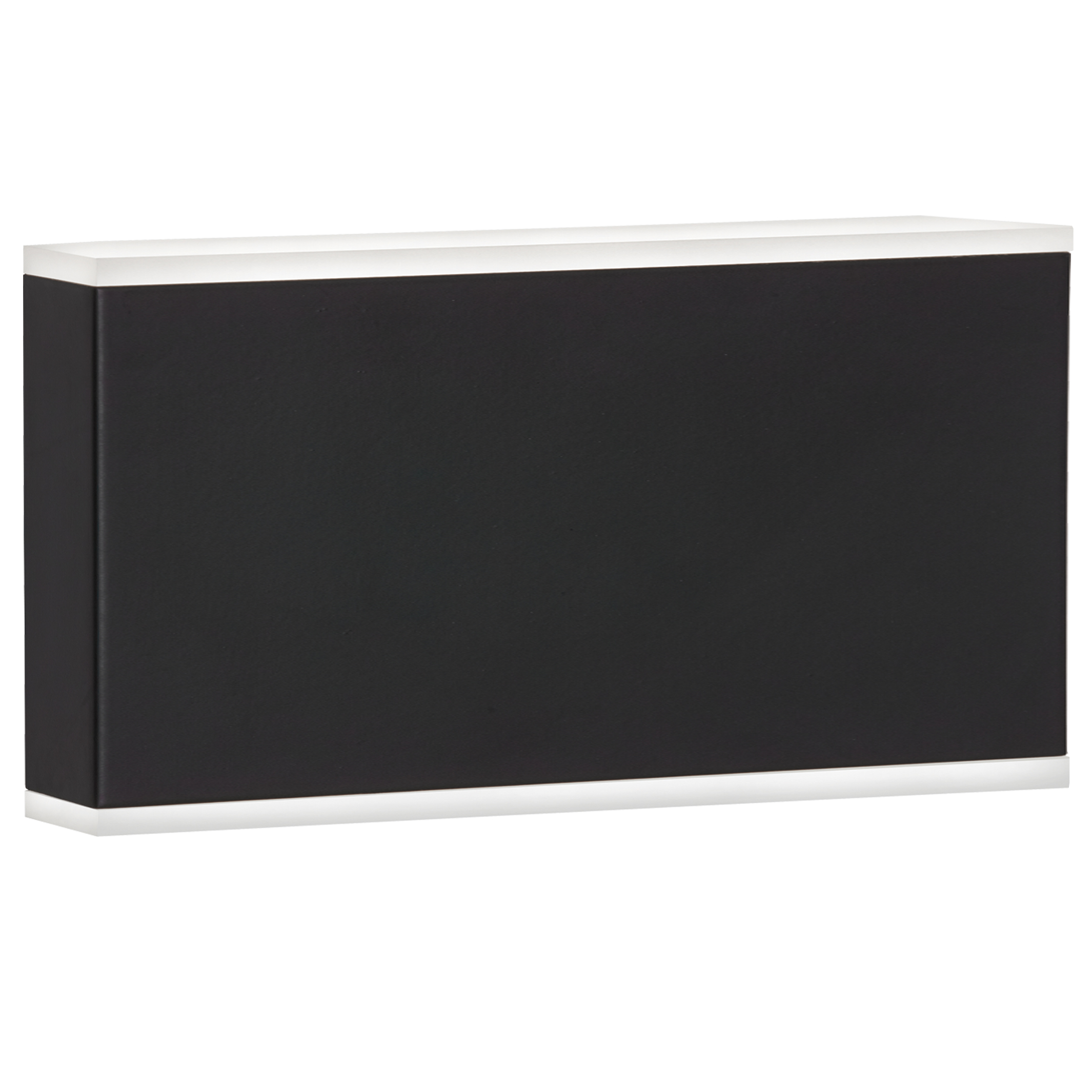 20W Wall Sconce, Matte Black with Frosted Acrylic Diffuser