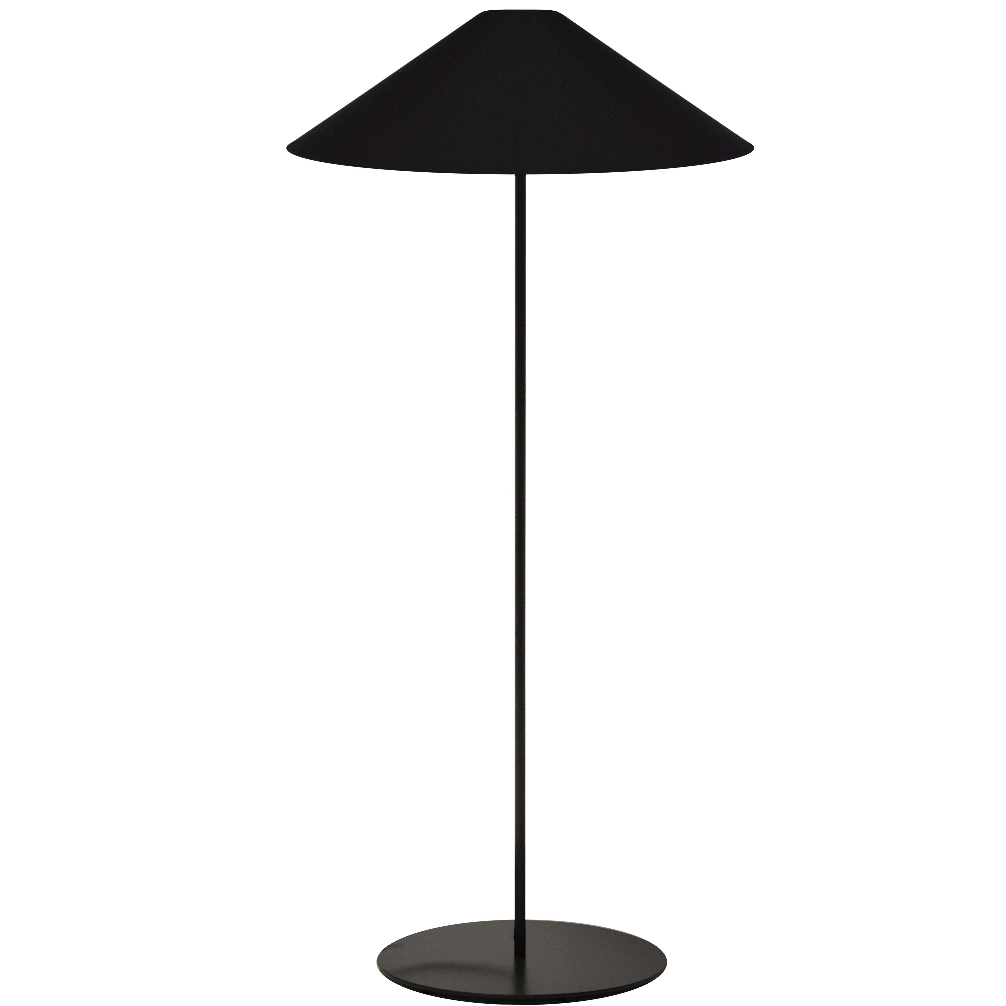 1 Light Trapezoid Floor Lamp w/ Black Shade