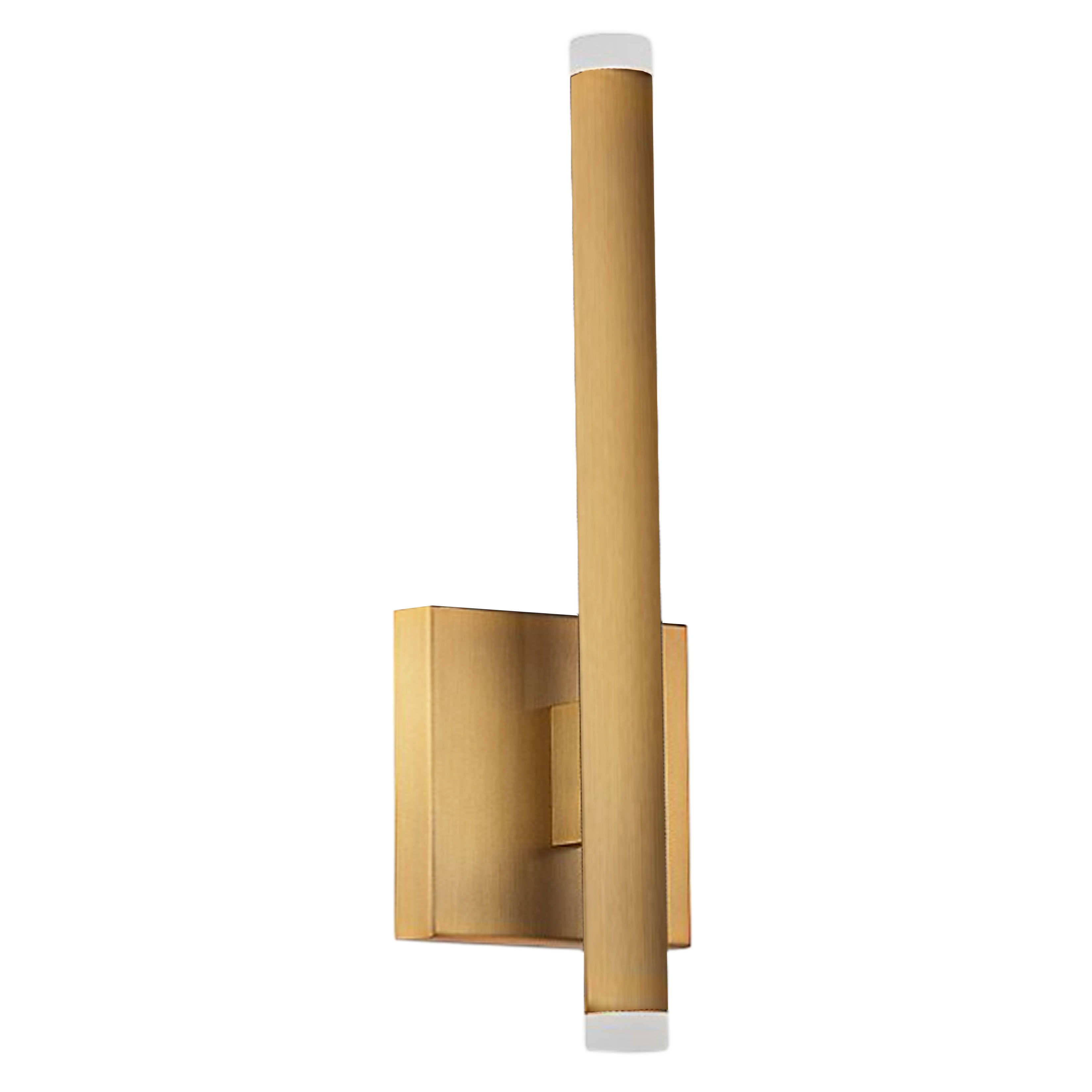 10W Wall Sconce, Aged Brass with White Acrylic Diffuser