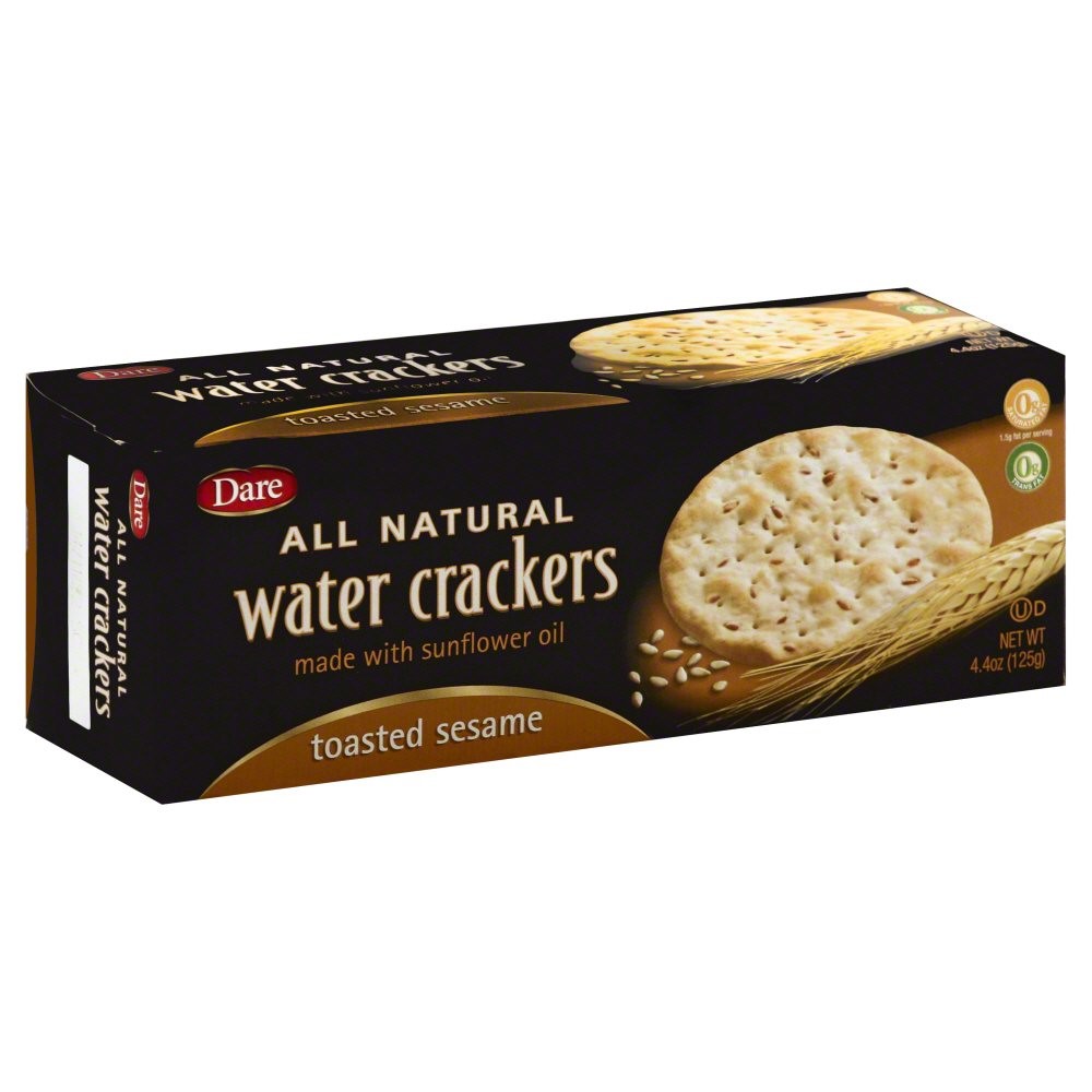 Dare Water Crackers, Toasted Sesame (12x4.4Oz)
