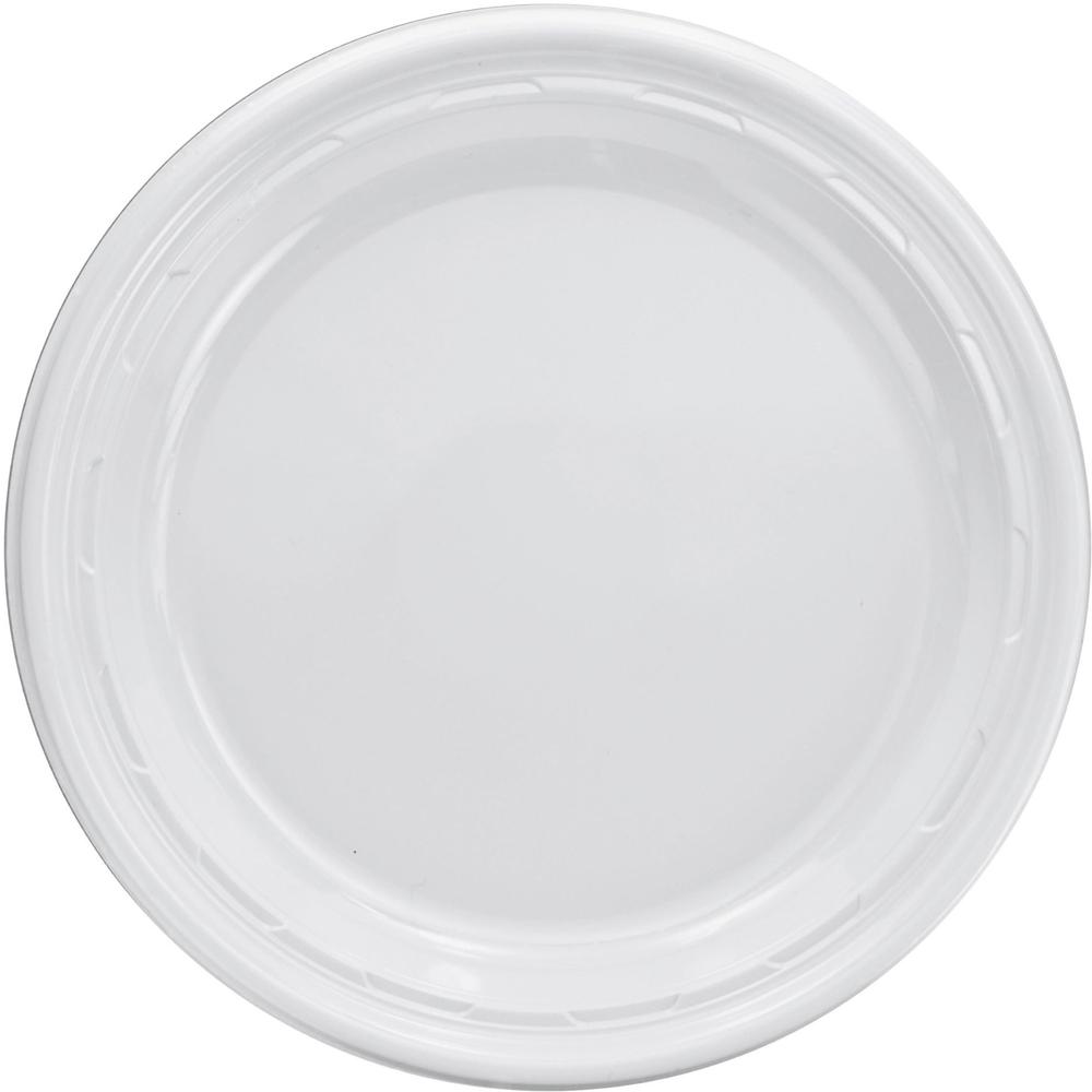Dart Famous Service Impact Plastic Dinnerware - White - Glossy - Polystyrene, Foam, Plastic Body - 500 / Carton