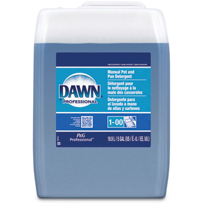 Dawn Manual Pot & Pan Detergent - Liquid - 640 fl oz (20 quart) - Original Scent - 1 Each - Translucent Blue
