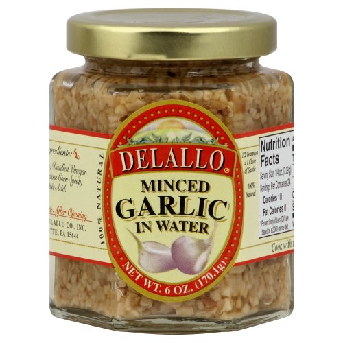 Delallo Garlic Minced In Water (1x6 OZ)