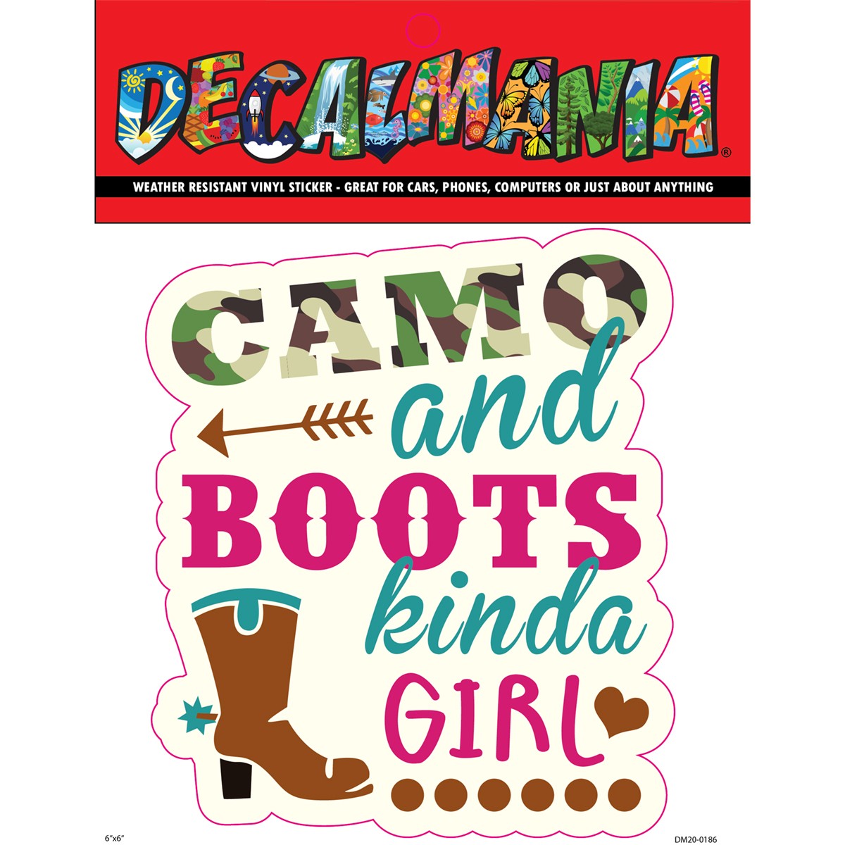 DecalMania - Camo And Boots 1PK 6in