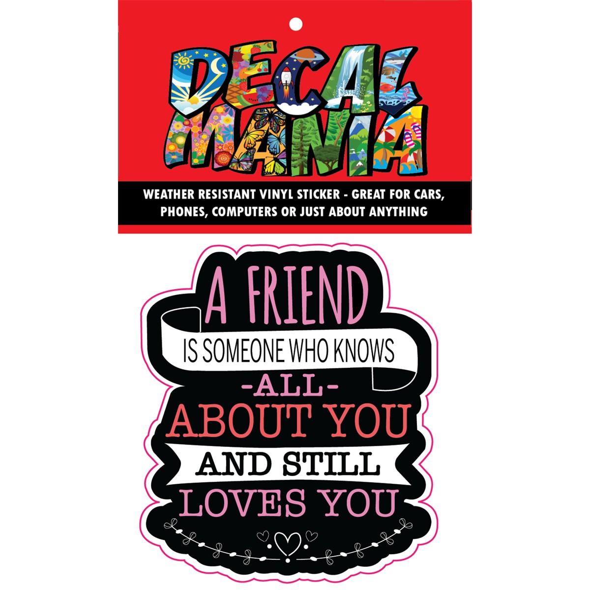 Decal A FRIEND IS SOMEONE 2PK 3IN
