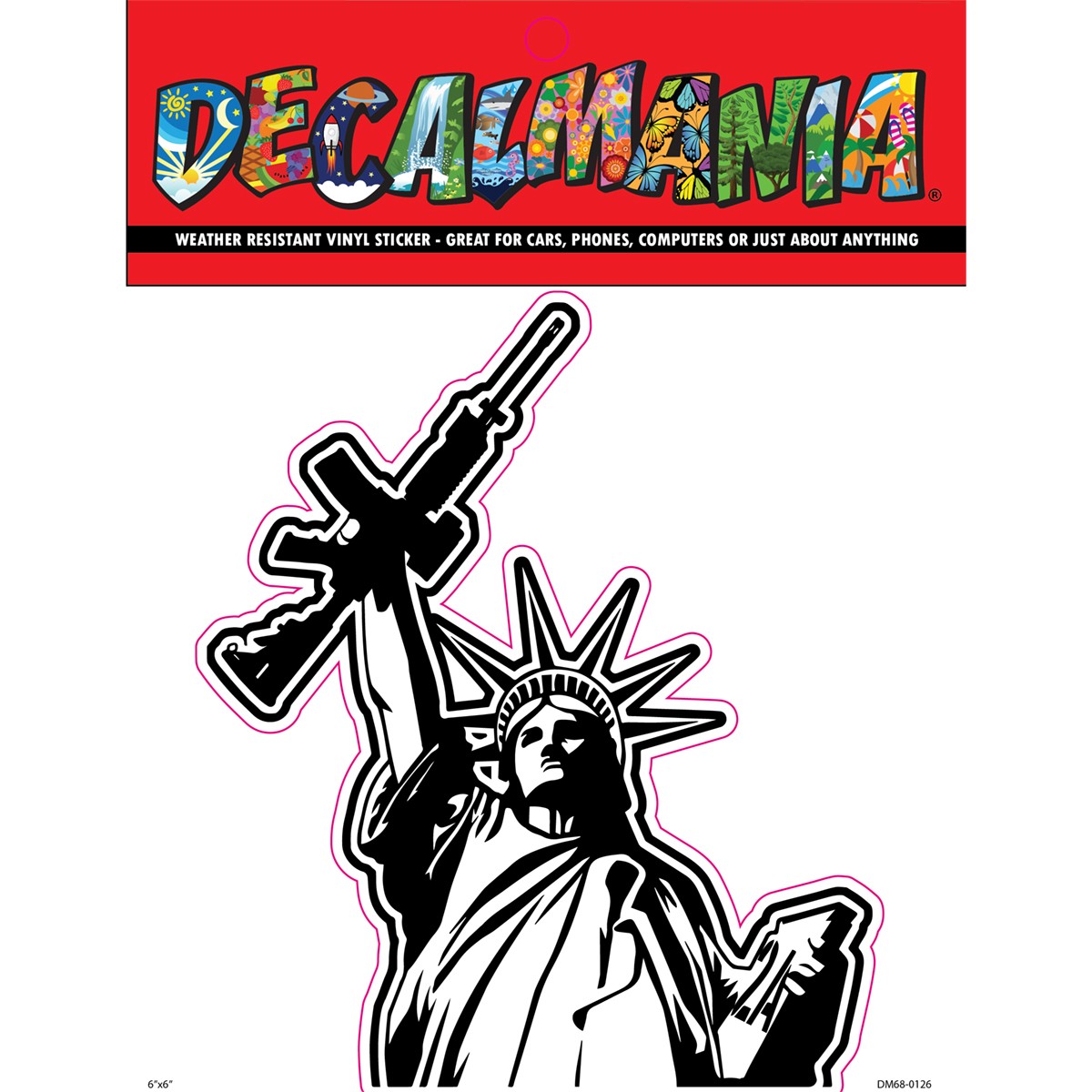 DecalMania - Merica Liberty 2 1PK 6in
