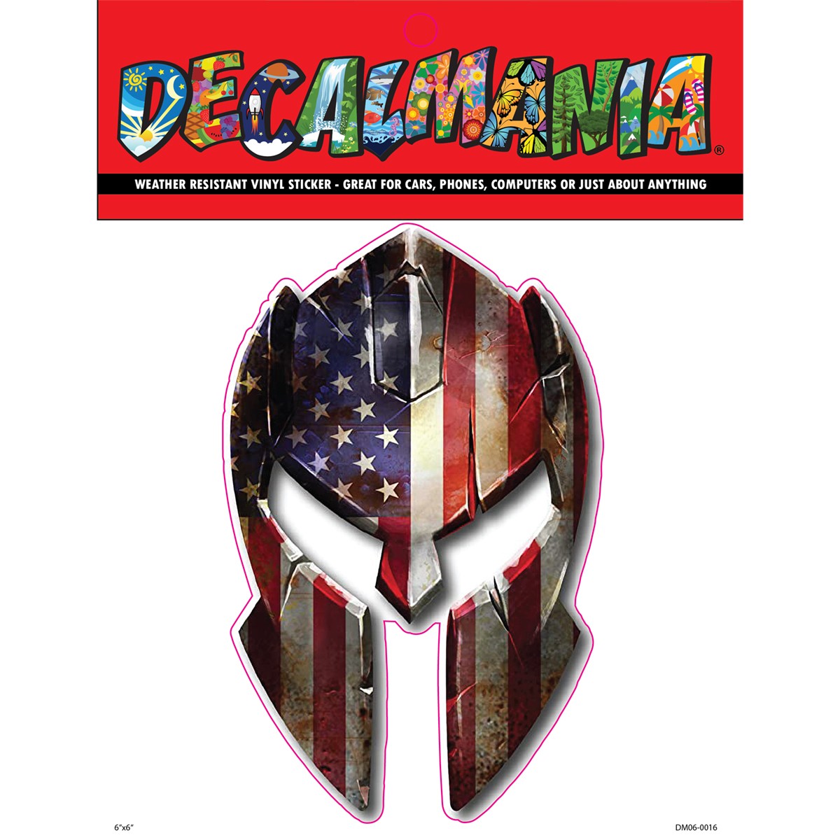 DecalMania - American Helmet 1PK 6IN